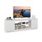 70" Entertainment TV Center with 3 Adjustable and Removable Shelves and 2 Enclosed Cabinets